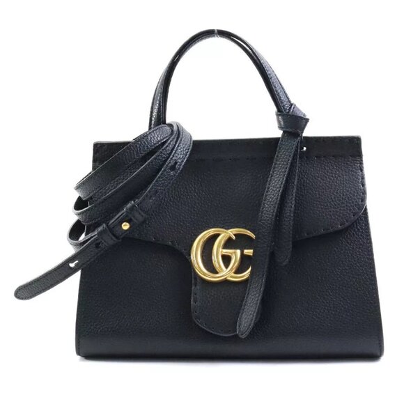 Auth GUCCI GG Marmont Handbag Crossbody Shoulder Bag - Picture 1 of 13